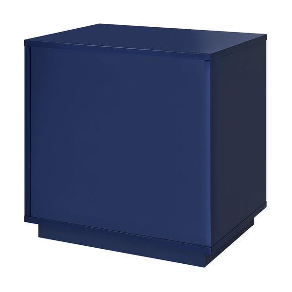 Tresero Side Table - Sleek Minimalist Design with Ample Storage and Stylish Lacquered Finish