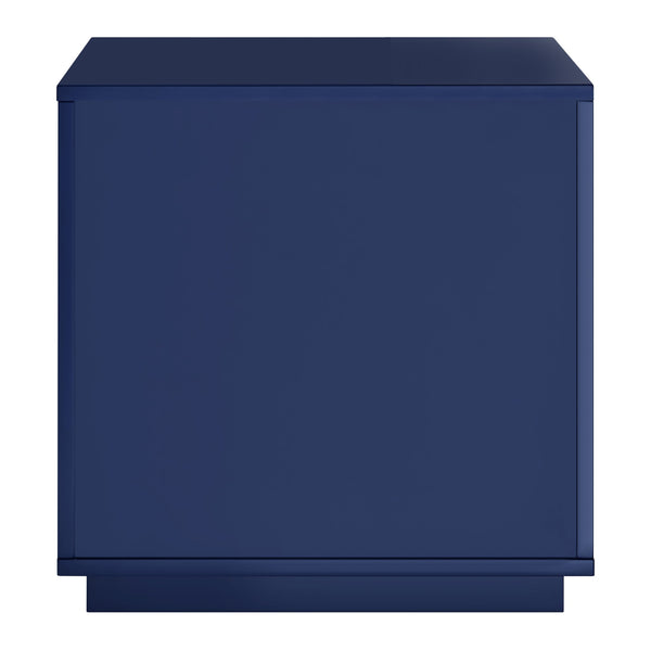 Tresero Side Table - Sleek Minimalist Design with Ample Storage and Stylish Lacquered Finish