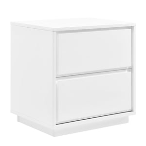 Tresero Side Table - Sleek Minimalist Design with Ample Storage and Stylish Lacquered Finish