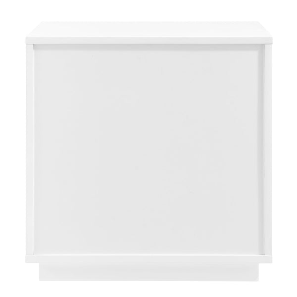 Tresero Side Table - Sleek Minimalist Design with Ample Storage and Stylish Lacquered Finish