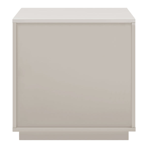 Tresero Side Table - Sleek Minimalist Design with Ample Storage and Stylish Lacquered Finish