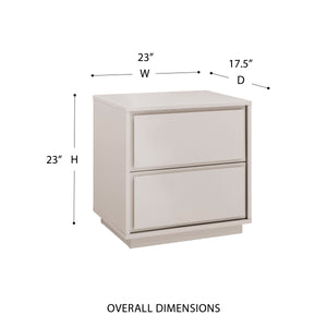 Tresero Side Table - Sleek Minimalist Design with Ample Storage and Stylish Lacquered Finish