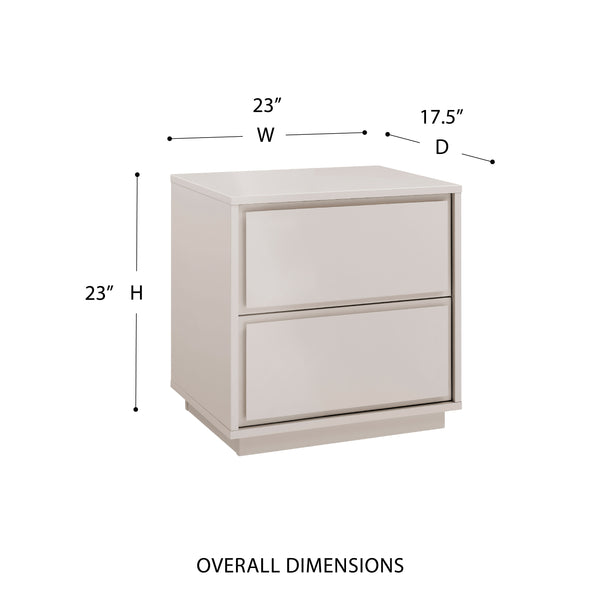 Tresero Side Table - Sleek Minimalist Design with Ample Storage and Stylish Lacquered Finish