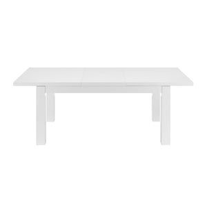 EuroStyle Tresero 80" Extension Table in High Gloss White