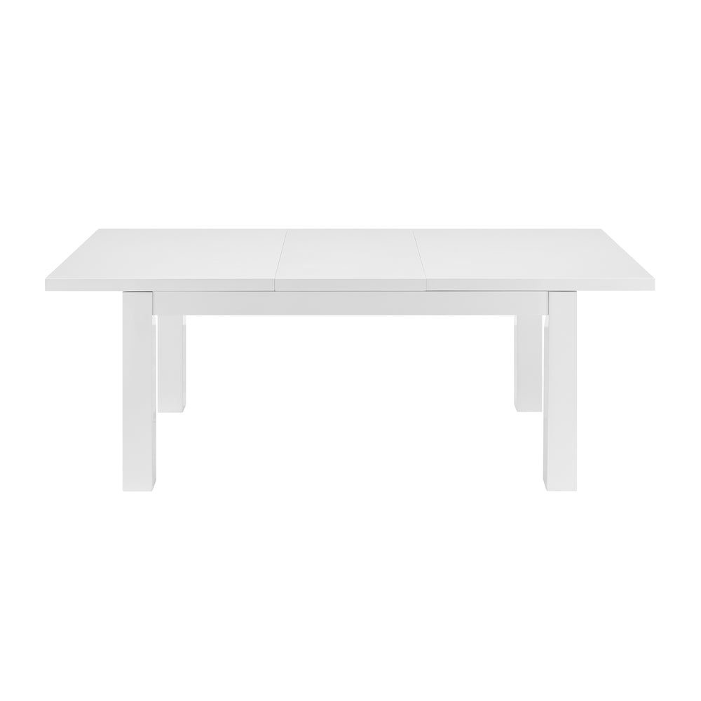 EuroStyle Tresero Extension Table Legs in High Gloss White