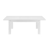 EuroStyle Tresero 80" Extension Table Top in High Gloss White