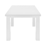 EuroStyle Tresero Extension Table Legs in High Gloss White