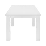 EuroStyle Tresero 80" Extension Table in High Gloss White