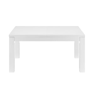 EuroStyle Tresero Extension Table Legs in High Gloss White