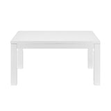 EuroStyle Tresero 80" Extension Table in High Gloss White