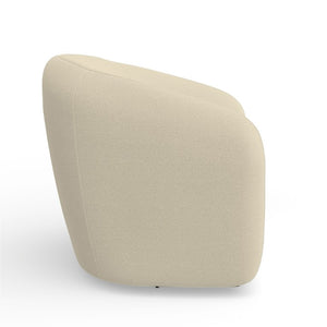 Alpine Furniture Margo Plush Swivel Chair With 360° Rotation, Fully Upholstered Comfort, Ready-Assembled Elegance 9068