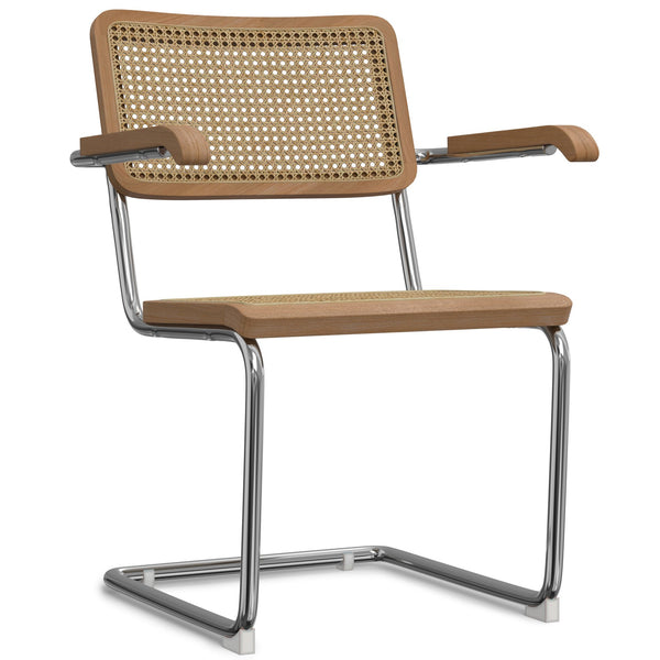 English Elm Madalyn Dining Armchair Set Of 2 - Modern-Classic Design With Rattan And Chrome, Perfect For Any Space B136P266913