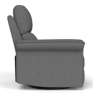 English Elm 270° Swivel Power Recliner Velvet Glider Rocker with Usb Ports for Living Room W1028S00057