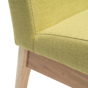 English Elm Christopher Knight Home® - DINING Chair with Upholstered Fabric Seat and Sleek Wood Legs — Compact Modern Comfort & Style Green 58924.00GTE