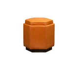 Olivia + Quinn Chit Chat  Swivel Ottoman 9071_BLA2814 Anniston Tangerine