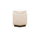 Olivia + Quinn Chit Chat  Swivel Ottoman 9071_ENT0302_CNK8010 Ashland Pearl + CNK 8010 Pippa Camel