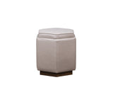 Olivia + Quinn Chit Chat  Swivel Ottoman 9071_BLA4042 Anniston Slate