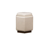 Olivia + Quinn Chit Chat  Swivel Ottoman 9071_ENT0302 Ashland Pearl