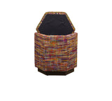 Olivia + Quinn Chit Chat  Swivel Ottoman 9071_FAIRYLAND Fairy Land Mardi Gras w/ LiveSmart Protection