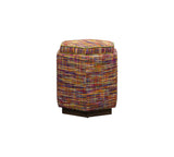 Olivia + Quinn Chit Chat  Swivel Ottoman 9071_FAIRYLAND Fairy Land Mardi Gras w/ LiveSmart Protection