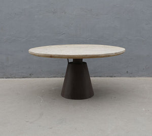 Lilys 59" Pedestal Round Dining Table Weathered Natural (Pre-Order Only) 9072-L