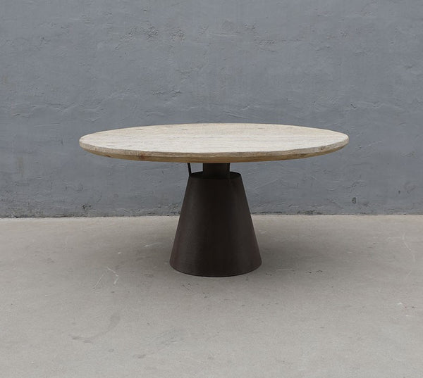 Lilys 59" Pedestal Round Dining Table Weathered Natural (Pre-Order Only) 9072-L