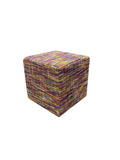 Olivia + Quinn Happy Hour Swivel Ottoman 9073_FAIRYLAND Fairyland Mardi Gras w/ LiveSmart Protection