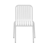 Enid Stackable Outdoor Side Chair in White - Set of 2 90730-WHT EuroStyle