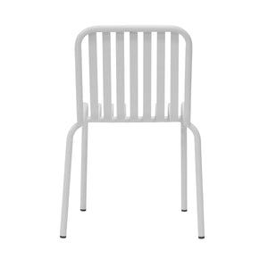Enid Stackable Outdoor Side Chair in White - Set of 2 90730-WHT EuroStyle