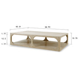 Lilys Reclaimed Wood Peking Ming Coffee Table Weathered White Wash 67X43 90730110