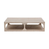 Lilys Reclaimed Wood Peking Ming Coffee Table Weathered White Wash 55X33 90730113