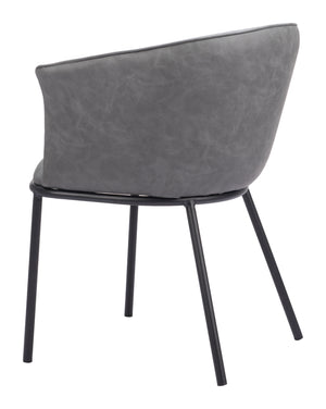 Garston Dining Chair Gray 110175 Zuo Modern