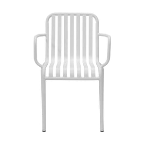 Enid Outdoor Armchair in White - Set of 2 90740-WHT EuroStyle