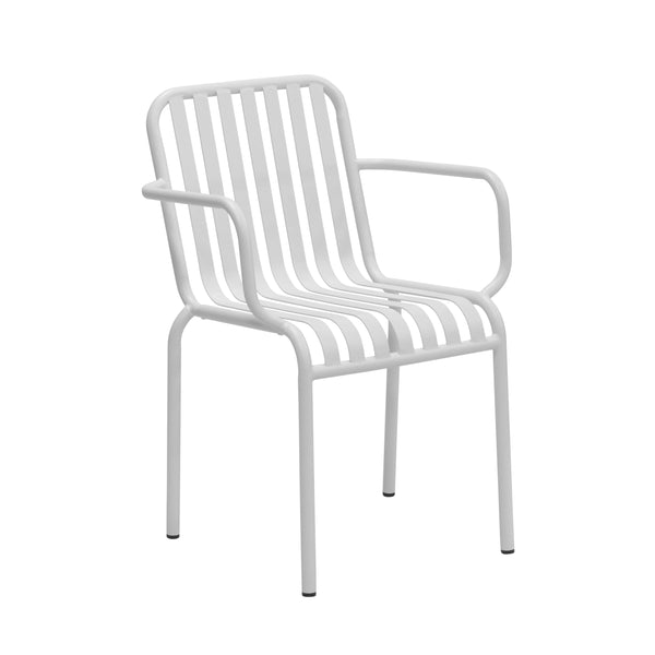 Enid Outdoor Armchair in White - Set of 2 90740-WHT EuroStyle