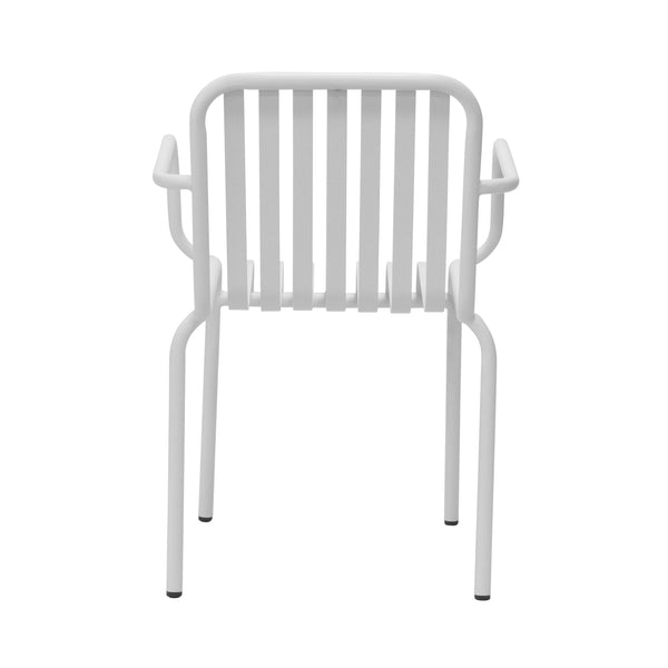 Enid Outdoor Armchair in White - Set of 2 90740-WHT EuroStyle