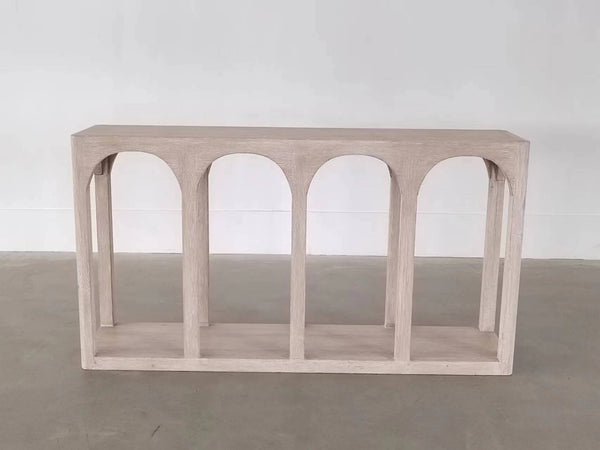 Lilys Ming Arch Console Table Whitewash 59X14X32H 90740010