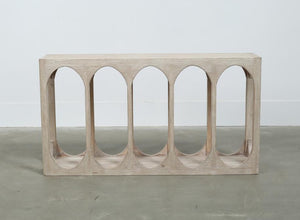 Lilys Ming Arch Console Table White Wash 59X14X32H 90740010