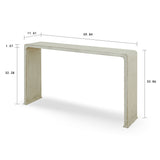 Lilys Reclaimed Wood Peking Ming Console Table Off White Pre-Order Only 90740010N