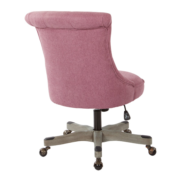 OSP Home Furnishings Hannah Tufted Office Chair Orchid