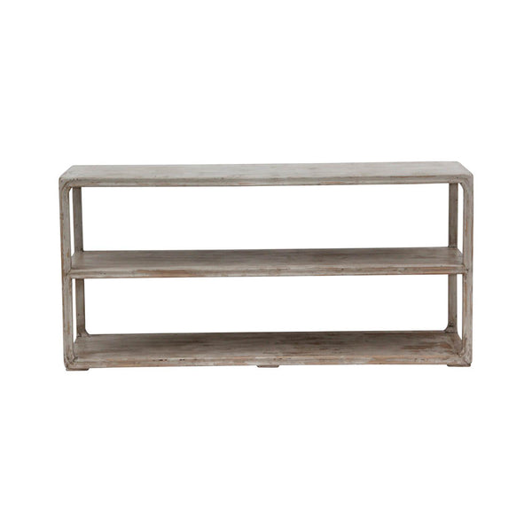 Lilys Reclaimed Peking Console Table With Shelf Antique Off White 63X18X31 90760010