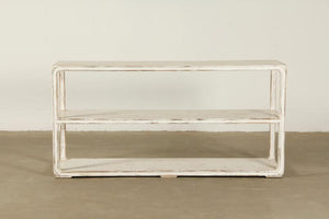 Lilys Reclaimed Peking Console Table With Shelf Antique Off White 63X18X31 90760010