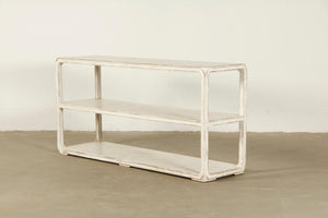 Lilys Reclaimed Peking Console Table With Shelf Antique Off White 63X18X31 90760010
