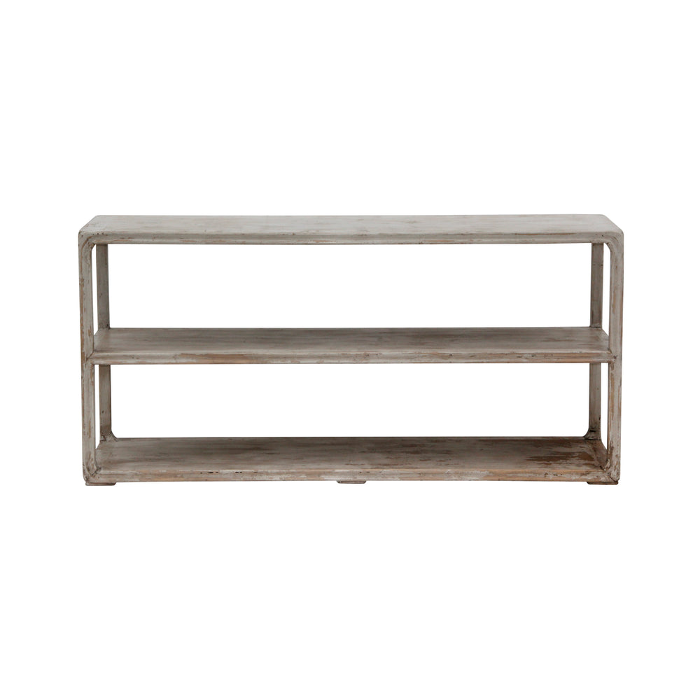 Lilys Reclaimed Peking Console Table With Shelf Antique Off White 63X18X31 90760010