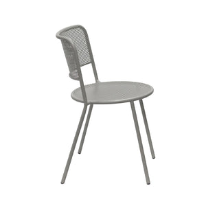 Eurostyle Nansen Stackable Outdoor Side Chair Set - Stylish, Durable Design For Summer Gatherings And Storage Oyster Gray Steel 90770-oysgry