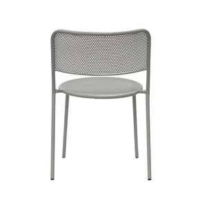 Eurostyle Nansen Stackable Outdoor Side Chair Set - Stylish, Durable Design For Summer Gatherings And Storage Oyster Gray Steel 90770-oysgry