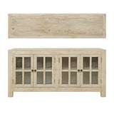 Lilys Glass Cabinet With 4 Doors Weathered White Wash--25% Discount 90770110