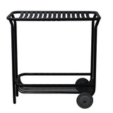 Enid Outdoor Cart in Black 90780-BLK EuroStyle