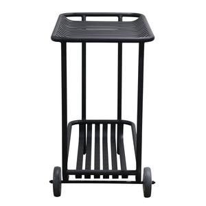 Enid Outdoor Cart in Black 90780-BLK EuroStyle