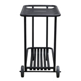 Enid Outdoor Cart in Black 90780-BLK EuroStyle