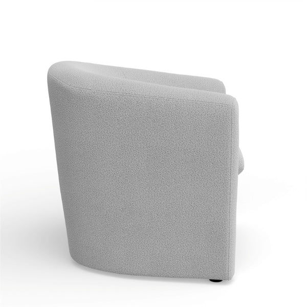 Alpine Furniture Tori Sculpted Barrel Accent Chair - Fully Upholstered, Removable Cushion, Supportive Comfort, Ready-To-Use 9078